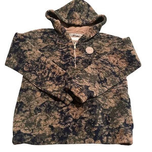 Abercrombie & Fitch Kids Unisex 1/4 Zip Pullover Fleece Lined Hoodie Sz 11/12 - Picture 1 of 9