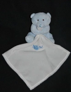 Blue Bear Blanket Embroidered Handkerchief BABY'NAT BABYNAT BN3530 Bear Candy Condition NEW - Picture 1 of 2