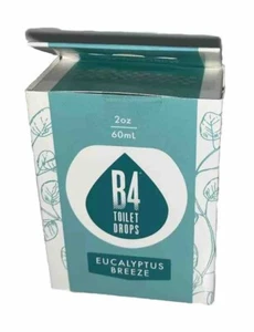 B4 Toilet Deodorizer Drops 2oz Poo Freshener Bathroom Eucalyptus Breeze(2-FD-13) - Picture 1 of 4