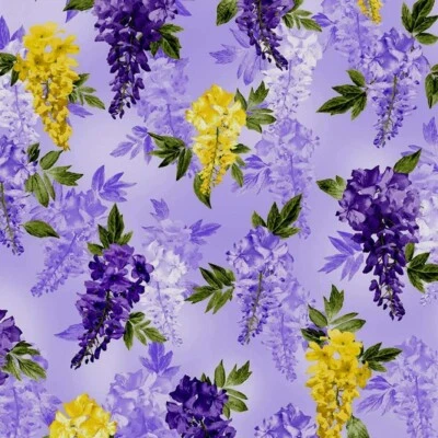 Michael Miller - Wisteria Lane - Enrejado - Uva, Tela Por POR Foto 1 de 4