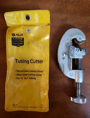 Fuller No. 4 Tubing Cutter Plumbing Tool 1/8" to 1" Japan Vintage Chrome Plated - Image 1 of 3