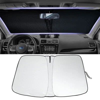 Parabrisas delantero apto para Subaru Forester 2015-2018 ventana parasol cubierta de rayos UV Foto 1 de 4