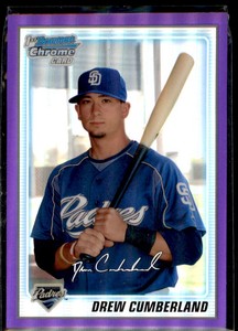 2010 BOWMAN CHROME PROSPECTS PURPLE REFRACTORS DREW CUMBERLAND 506/899 SAN DIEGO