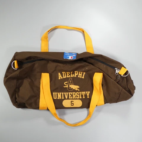 Adelphi University Panthers Softball Team Player Vintage Duffel Gym Bag Champion Cover