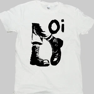 Skinhead Oi Punk Rock Short Sleeve White Unisex T-shirt S-3XL - Picture 1 of 1