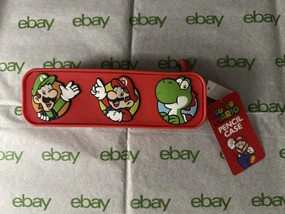 Nintendo Super Mario Bros. Caja de Lápices de Silicona Estuche con Cremallera Suave Envío Gratis Foto 1 de 2