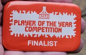 1980s Badge - Atari Player Of The Year Competition Finalist - Picture 1 of 2
