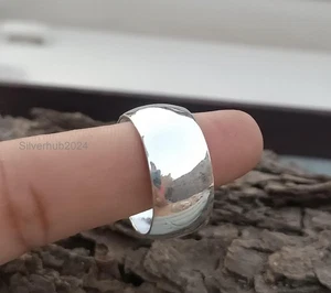 Solid 925 Sterling Silver Statement Handmade Women's Thumb Ring SS10 - Picture 1 of 5