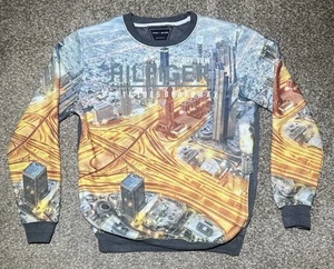Tommy Hilfiger City View State 1985 Broadway Sweater Youth XL Cotton Pockets - Picture 1 of 8