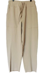 PLANET By Lauren G French Terry Luxury Sweatpants / Lounge pants in FAWN Sz (1) - Picture 1 of 4