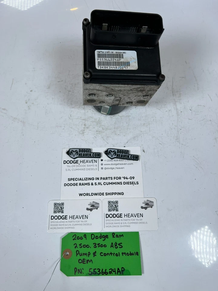 OEM 2009 Dodge Ram 2500 3500 ABS Pump & Control Module 5536624AP - Image 1 of 4