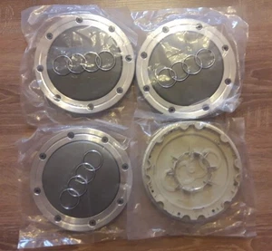 4B0601165A 148mm Alloy Wheel Centre Caps Hubs Dust Covers for Audi A4  A6 A8 - Picture 1 of 3