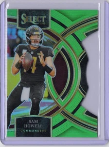 2023 Panini Select - Premier Level Sam Howell #158 Neon Green Prizm Die-Cut /499 - Bild 1 von 2