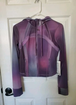 Nueva Chaqueta de Malla con Capucha Recortada Lululemon Define Talla 4 US Colorida Foto 1 de 4