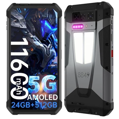 Unihertz 8849 TANK 4 Projektor 5G AI ROBUST Smartphone 24GB+512GB 11600mAh NFC - Bild 1 von 4
