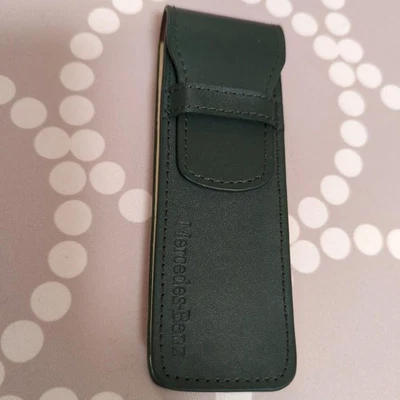 Estuche para bolígrafos de cuero verde oscuro Mercedes-Benz #94c3e3 Foto 1 de 4