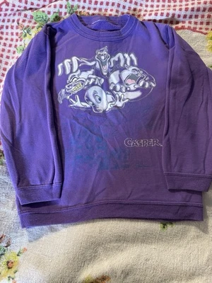 Vintage Casper el fantasma amistoso suéter sudadera 14x19 niños talla 4-5 6 Foto 1 de 4