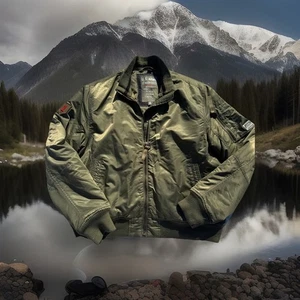 US Army 1st Infantry Division Puffer Jacket Size XL Mens Satin Green - Bild 1 von 16