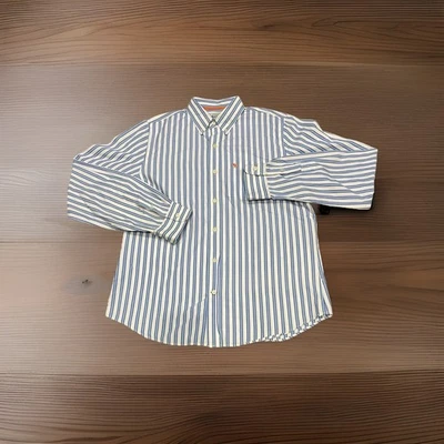 Abercrombie & Fitch Shirt Mens  Size 2XL Blue White Moose Casual - Image 1 of 4