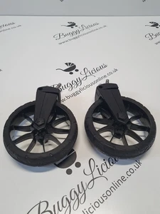Pair Baby Jogger City Select LUX Pushchair Front Wheels Fits Select 1 & 2 - Picture 1 of 7