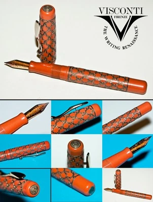 VISCONTI ALHAMBRA 1995 Kolben Füllfederhalter Silber LIM. EDITION 810-888 FÜLLER - Bild 1 von 4