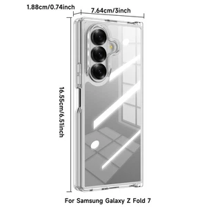 Samsung Galaxy Z Fold 7 acrilico antigoccia trasparente - Foto 1 di 11