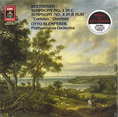 BEETHOVEN Symphonies 1 & 4 Coriolan Ov KLEMPERER EMI AE-34423 (SAX 2318 & 2354) - Image 1 of 3