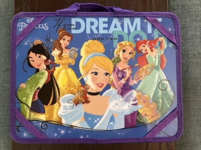 Escritorio de viaje Disney Princess estación de trabajo Cenicienta Belle Mulan Ariel Rapunzel Foto 1 de 4