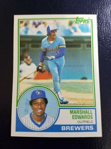 Marshall Edwards Dave Righetti Yankees MLB 1983 Topps WRONG BACK ERROR RARE - Picture 1 of 2