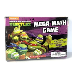 Teenage Mutant Ninja Turtles Mega Math Game Scholastic 2016 Factory Sealed RARE - Picture 1 of 3