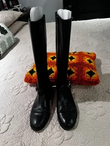 Coach schwarze Damen Lederstiefel kniehohe Stiefel Größe 9,5 - Bild 1 von 16