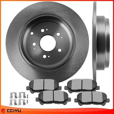 Rear Brake Rotors and Pads For Acura Zdx Mdx Honda Pilot Odyssey EX-L 3.5L Foto 1 de 4