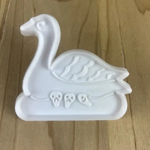Gänse eine liegende Ausstecher 3" weiß mit Griff 12 Tage Weihnachten - Bild 1 von 4