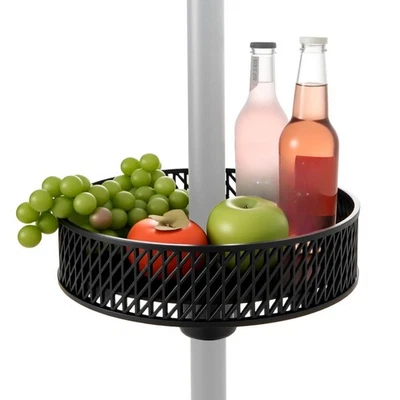 Patio Umbrella Table Tray w/Storage Fit 1.5"/1.34"/1.26" Umbrella Poles - Image 1 of 4