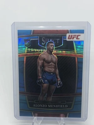 2022 Select UFC Concourse Alonzo Menifield Light Blue Prizm /199 Rookie #4 RC SP - Image 1 of 2
