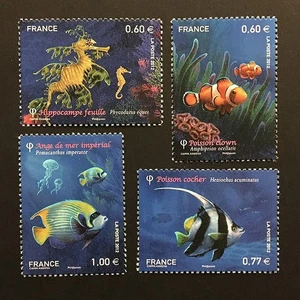 France 2012 complete set MNH ** fish Sc#4199-4200a-c - Picture 1 of 1