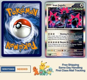 Iron Jugulis - #158/182 - Holo - SV04: Paradox Rift - Pokemon TCG - Picture 1 of 2
