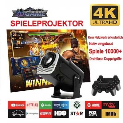 Mini Beamer Projektor 1080P HD WiFi Bluetooth HDMI Android TV Heimkino Tragbar - Bild 1 von 4