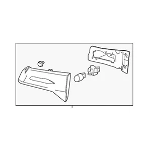 Conjunto de luz trasera interior izquierda para conductor original OEM para Acura MDX 34155TZ5H04 - Imagen 1 de 1