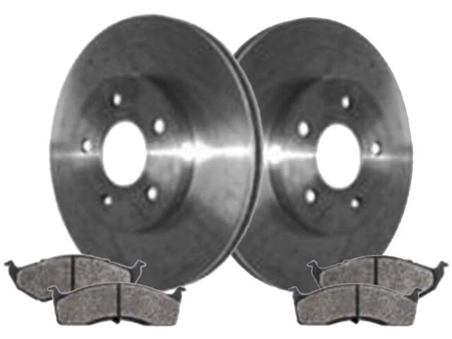 Kit de pastilha de freio dianteiro e rotor TRQ 15RG45H compatível com 2000-2001 Plymouth Neon - Imagem 1 de 1