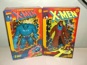 Toy Biz Marvel Comics X-MEN Deluxe Edition Beast Action Figure 10” 1994 & Gambit - Picture 1 of 4