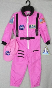 AEROMAX NASA JR. ASTRONAUT PINK WELTRAUMFLUGANZUG mit MÜTZE-Jugend Halloween Kostüm - Bild 1 von 8