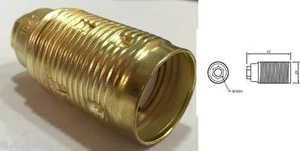 1041/F Halterung Lampe E14 Gewinde Fertig Messing Set 2 Nüsse - Bild 1 von 1