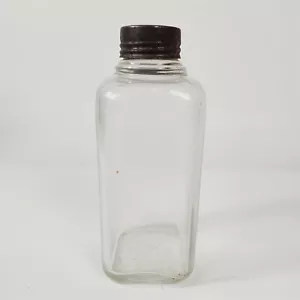 Tapa de botella de vidrio cuadrada Abbott vintage pureza marcada precisión garantizada - 7" - Imagen 1 de 5