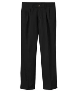 NEW Boy's Chaps Performance Dress Pants Pleated School Approved Black Size 8 - Picture 1 of 10