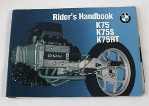 BMW K75/K75S/K75RT 1992 genuino/manual del propietario inglés 01419799021 - Imagen 1 de 15