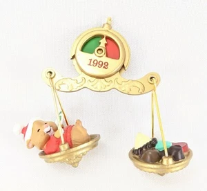Hallmark 1992 'Fun On A Big Scale' Christmas Tree Hamster Ornament - Picture 1 of 11