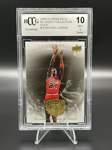 2009-10 Upper Deck Michael Jordan Legacy Collection Oro 23 grado BCCG 10 #16 - Imagen 1 de 2