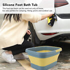 (Green)Foot Massage Bath Bucket Bump Dot Eco Friendly Portable Foldable Foot LT