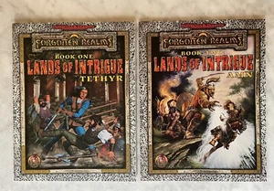 TSR Dungeons & Dragons AD&D Forgotten Realms Lands of Intrigue NUR BÜCHER - Bild 1 von 2